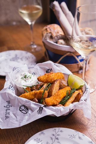 Fish & chips de bacalao 