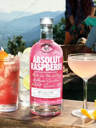 Absolut vodka and fanta