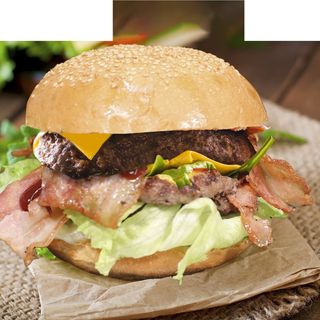 Hamburger black bacon xxl
