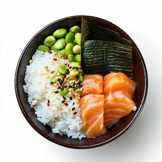 Poke salmone