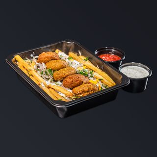 Kapsalon Falafel z kurczakiem