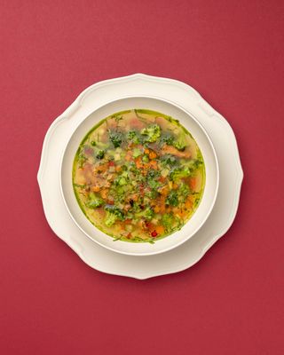 Мінестроне з гливами, ерінгами та трюфельною пастою (295г)