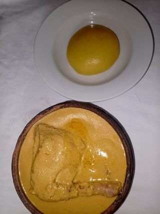 Sauce Pistache (pondeuse Fumé) + Accompagnement