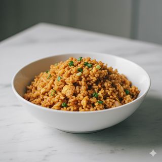 97 - Riso al satcha con uova 沙茶炒饭