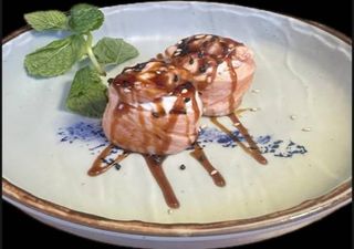 Salmão Com Queijo Grelhado e Molho Teriyaki