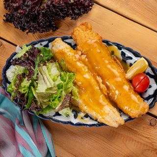 Филе судака в апельсиновом соусе 