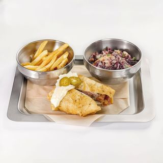 Бургер Supreme Nacho з гарніром (390/230г)