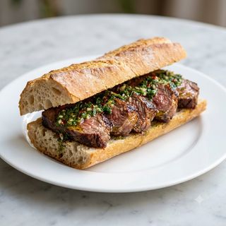 Bocadillo De Culatí De Ternera Picaña Cocinado Al Horno