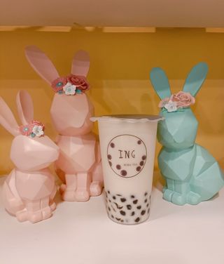 Boba tea peach oolong 白桃乌龙奶茶