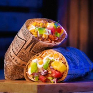 Burrito Ahogado de pollo al pastor