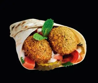 Durum vegetal con falafel