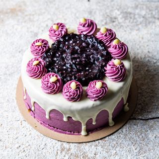 Tarta Pequeña De Limón Y Arándanos (4 A 6 Raciones)