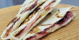 Speck del Trentino e brie