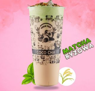 Herbata ryżowa z pianką matcha