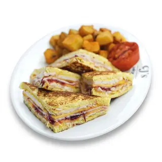 Cj'S Monte Cristo Sandwich Combo (7AM - 12PM)