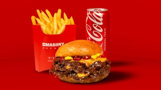 Triple Smashed + Frytki + Coca-Cola