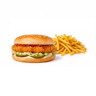 Spicy Honey Chicken Burger Combo