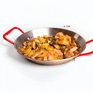 Картофель жаренный с телятиной