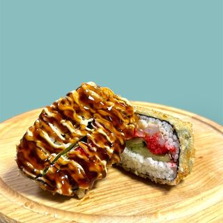 Суши бургер с креветкой