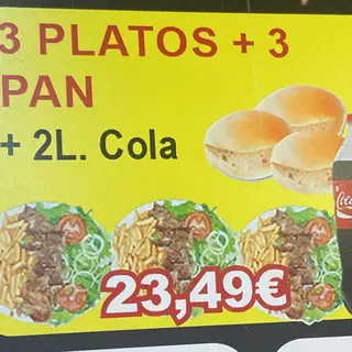 3 Platos