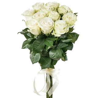 Buchet 11 trandafiri albi