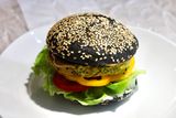 Black vegan burger