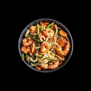 WOK з креветками