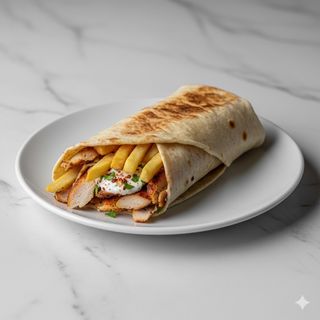 Durum Rollo Con Patatas Dentro