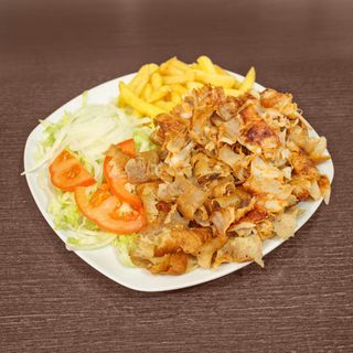 Plato Kebab De Pollo + Patatas