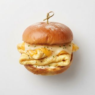Egg And Cheese Sandwich + chips