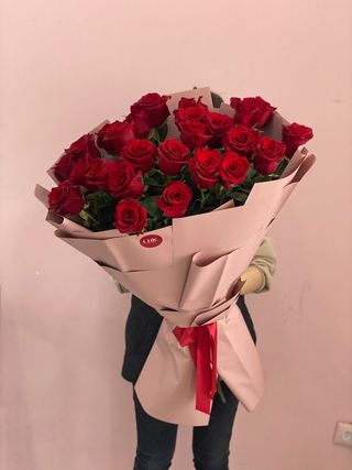 Метровые голландские розы 25 шт 