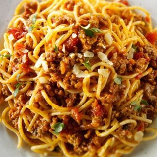 Spaghetti and mince beef