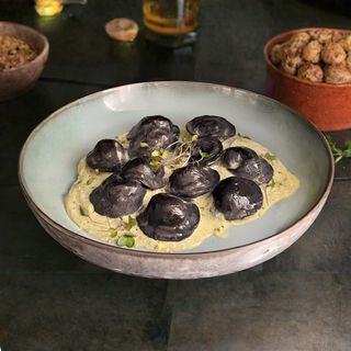 Равиоли с креветками/ Ravioli cu creveți