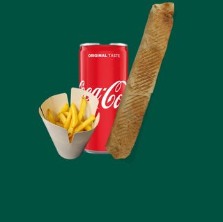 Daily rollo z serem mega+frytki+napój