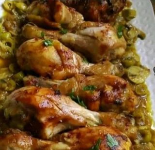 Pollo con champiñones