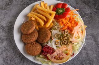 Piatto falafel completo