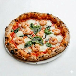 Pizza con I gamberetti