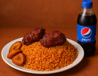 Jollof & Pepsi Mini Combo