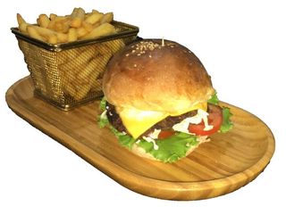 Cheese burger + frites