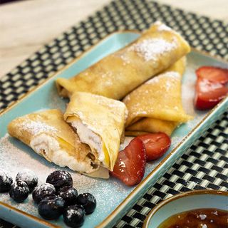 Блины с творогом