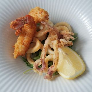 Frittura di gamberi e calamari