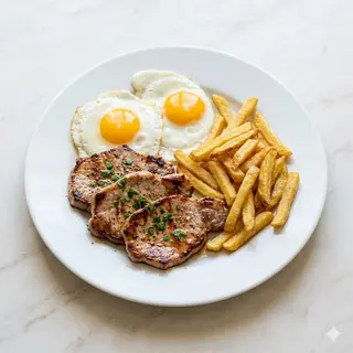Lomo, Huevos Y Patatas