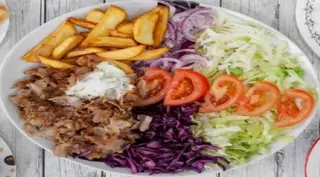 Piatto kebab pane
