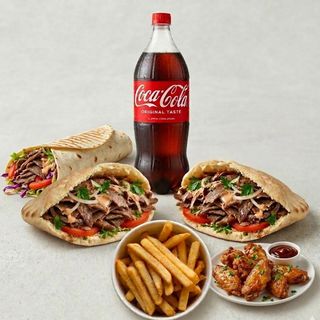 Menú 11 Kebab 2 Uds. + Durum + Alitas De Pollo 6 Uds.