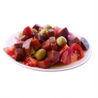 Tomate con salazones