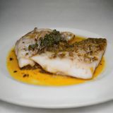 filet de merlan façon thaï servi avec riz jasmin