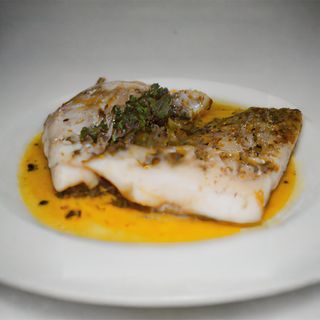 filet de merlan façon thaï servi avec riz jasmin