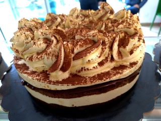 Semifreddo al tiramisù variegato alla Nutella