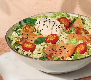 Ensalada Salmón y Bulgur (+0,01€ Tasa Ley Plast. 07/2022)