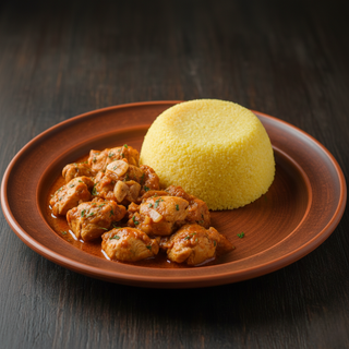 Ostropel de pui cu mamaliguta